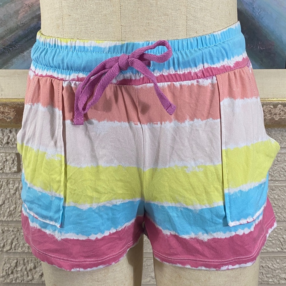 Jaclyn Intimates Pastel Stripe Tank & Short Sleep Set - Picture 8 of 12